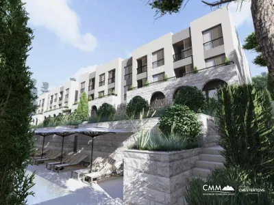 Apartments in Kavač in a complex with a pool